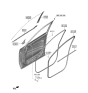 Diagram for 2024 Kia Telluride Door Moldings - 82260S9000