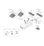 Diagram for 2021 Kia Telluride Interior Light Bulb - 92620S9000WK