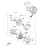 Diagram for 2023 Kia Telluride Alternator - 373003L060