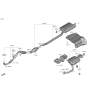 Diagram for 2022 Kia Telluride Exhaust Pipe - 28650S9100