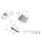 Diagram for 2022 Kia Telluride Windshield - 86110S9210