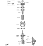 Diagram for 2022 Kia Telluride Shock Absorber - 54651S9050