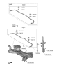 Diagram for 2018 Kia Sorento Sway Bar Bracket - 548142W100