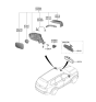 Diagram for Kia Car Mirror - 87621S9010