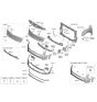 Diagram for 2022 Kia Telluride Parking Assist Distance Sensor - 99310S9000ERG