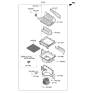 Diagram for Kia Telluride Blower Motor Resistor - 970351E100