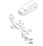 Diagram for 2020 Kia Telluride Wiper Pivot - 98120S9000