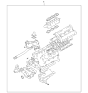 Diagram for 2005 Kia Sportage Cylinder Head Gasket - K0AD410270