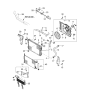 Diagram for 2005 Kia Sportage Fan Motor - 253861F380