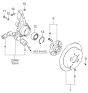Diagram for 2005 Kia Sportage Wheel Bearing - 5271026530