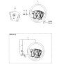 Diagram for Kia Sportage Steering Wheel - 561101F150WK