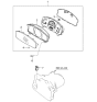 Diagram for Kia Sportage Instrument Cluster - 940011F100