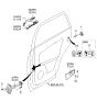 Diagram for 2005 Kia Sportage Door Handle - 836611F00000