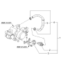 Diagram for 2005 Kia Sportage PCV Valve Hose - 2902437500