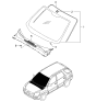 Diagram for Kia Sportage Windshield - 861101F010