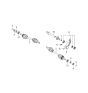 Diagram for 2006 Kia Sportage Axle Shaft - 495002E950