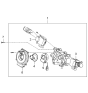 Diagram for 2005 Kia Sportage Steering Angle Sensor - 934802E000