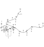 Diagram for 2005 Kia Sportage Parking Brake Cable - 597601F500