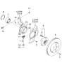 Diagram for 2005 Kia Sportage Wheel Bearing - 517502E000