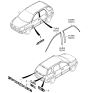 Diagram for 2009 Kia Sportage Door Moldings - 863631F000