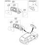 Diagram for 2003 Kia Sorento Car Mirror - 851023E000