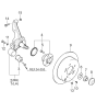 Diagram for 2005 Kia Sportage Wheel Bearing Dust Cap - 5274637000