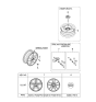 Diagram for 2005 Kia Sportage Spare Wheel - 529102C910