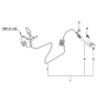 Diagram for 2005 Kia Sportage Clutch Hose - 416312E105