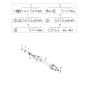 Diagram for 2005 Kia Sportage CV Joint - 496921F000