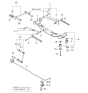 Diagram for 2009 Kia Sportage Sway Bar Bracket - 555142E000