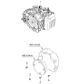 Diagram for 2005 Kia Sportage Transmission Assembly - 4500039610