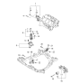 Diagram for 2005 Kia Sportage Engine Mount - 219102E100