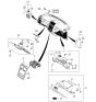 Diagram for Kia Sportage Glove Box - 845011F020EZ