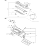 Diagram for 2004 Kia Spectra Oil Filler Cap - 265104A000