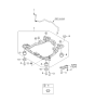 Diagram for 2010 Kia Sportage Crossmember Bushing - 624862E000