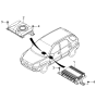 Diagram for Kia Sportage Car Speakers - 963801F000