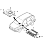 Diagram for 2009 Kia Sportage Car Speakers - 963801F000