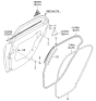 Diagram for 2009 Kia Spectra Weather Strip - 831202F000NM