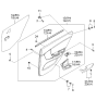 Diagram for Kia Spectra Armrest - 837102F100GW