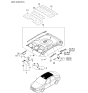 Diagram for 2003 Kia Spectra Sun Visor - 852022F780NM