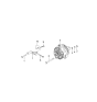 Diagram for Kia Spectra Alternator - 3730023600