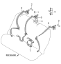 Diagram for 2007 Kia Spectra Seat Belt - 898602F500NM