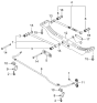 Diagram for 2006 Kia Spectra Control Arm Bolt - 6261717000