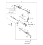 Diagram for Kia Spectra Rack And Pinion - 577002F100