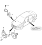 Diagram for 2004 Kia Spectra Horn - 966103E000