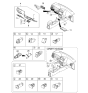 Diagram for 2006 Kia Spectra Hazard Warning Switch - 937902F010