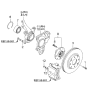 Diagram for 2004 Kia Spectra Steering Knuckle - 517152F010