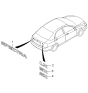 Diagram for 2003 Kia Spectra Emblem - 863132F000