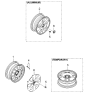 Diagram for 2003 Kia Spectra Wheel Cover - 529602F600
