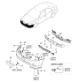 Diagram for Kia Spectra Grille - 865732F000